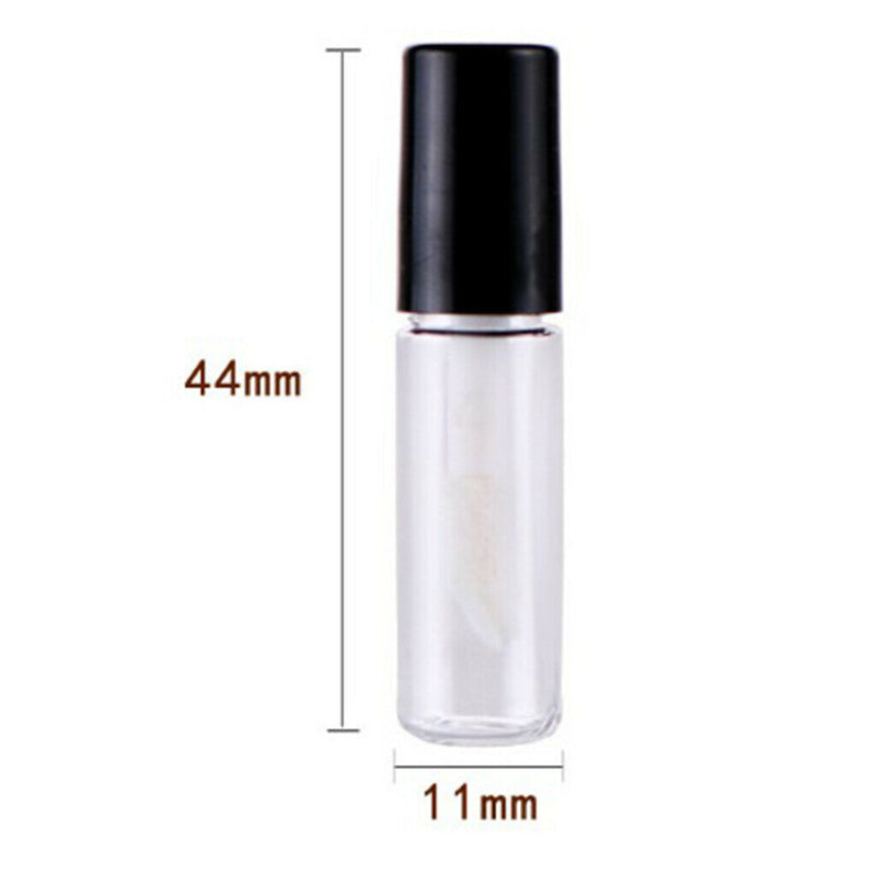 Lots 5 Glass Lip Gloss Balm Tubes Refillable 2ml Lip Tint Eyelash Oil Bottle