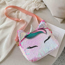 Sequins Animal Shaped Shoulder Handbags Women Crossbody Bags (Light Pink)