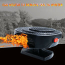 Fog Removal Car Air Heater Demister 12V Hot Warm Fan Defroster (Black) A