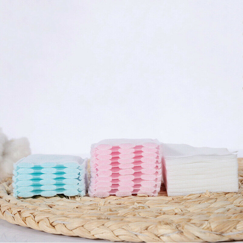500 Thin+50 Thick Cotton Pad Lint Free Facial Eye Clean Makeup Remover Too NIG