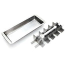 Lever-Style Ice Tray, 2 in 1 Stainless Steel Ice Making Mold and Ice Cracke