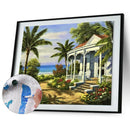 DIY House Oil Painting By Numbers Kit Canvas Digital Home Wall Art Picture  A