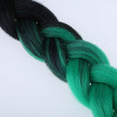 Helmet Braids Gradient Ramp Ponytail Motorcycle Helmet PC Fiber Hair 24"