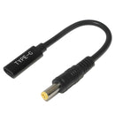 5525 Famle To Type-C With PD Chip Laptop Adapter Power Charger Connector