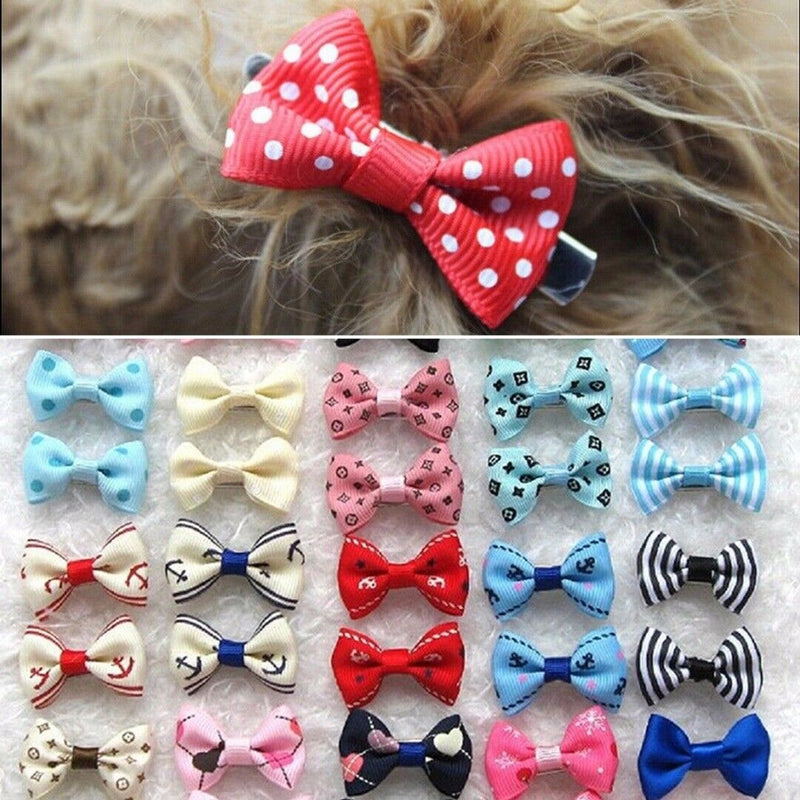 21Pcs/Set Pet Bow Show Barrette Dog Hair Clip For Puppy Cat Grooming Accessories