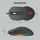 Fantech X5s Computer Wired Mouse 4800 DPI USB Optical PC Gaming Mouse Mice  T7S2