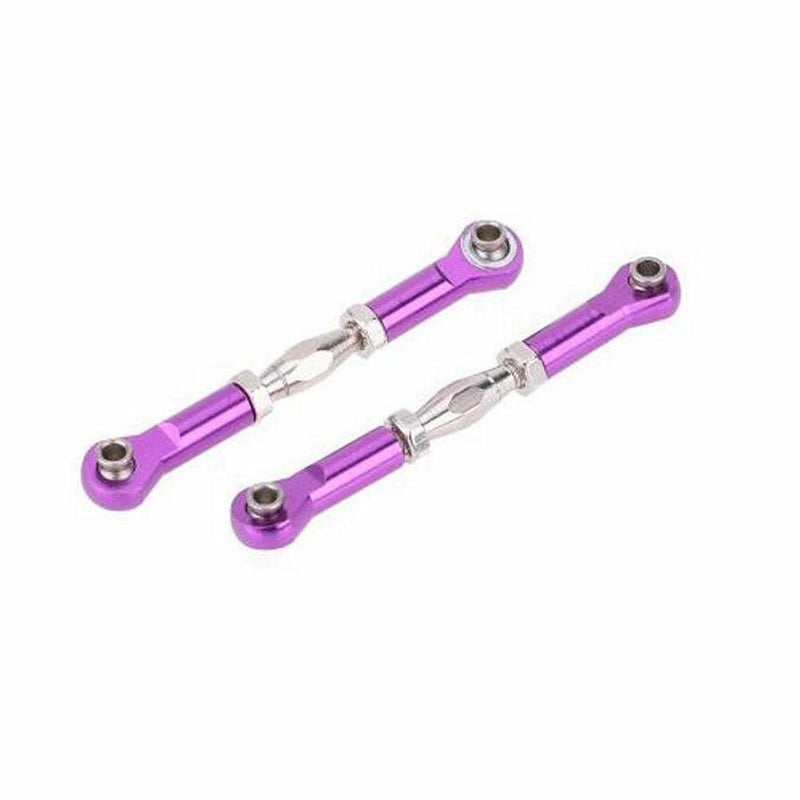 Purple-166017 06048B Front/Rear Servo Link Steering Linkage for HSP 1/10