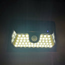 Waterproof 300LM 58LED 3 Mode Garden Fence Lamp Solar Motion Sensor Wall Light