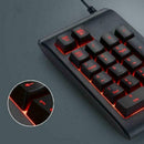 RGB Backlit USB Wired Keyboard Waterproof Number Keypad Mini Digital Keys n