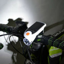 Bicycle Solar Headlight Taillights Set Solar Powered Led Headlight TaillightE5C8