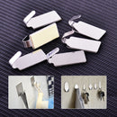 6pc Stainless Steel Adhesive Stick Hook Hanger Holder Kitchen Bathroom Wall Door