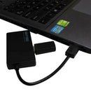 High Speed 4 Port USB Hub 3.0 Multi Splitter Expansion Desktop Black HUB