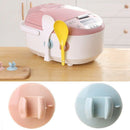 Blue Durable Straw Sucker Rice Spoon Stool Kitchen Plastic Storage Rack Kit C2D1