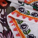 Women Chiffon Kimono Cardigan Floral Print Asymmetric Boho Loose Outerwear