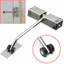 1pc Automatic Mounted Spring Door Closer Stainless Steel Adjustable Surface