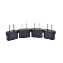 4PCS EU Euro Europe to US USA Power Jack Wall Plug Converter Travel Adapter  M&