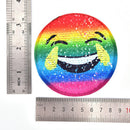 Reversible Sequin Round Patch Sew On Patch for clothes DIY Crafts 3c
