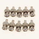 10-Pack Professional RG59 BNC Male Crimp-On Connector for Coaxial Cables