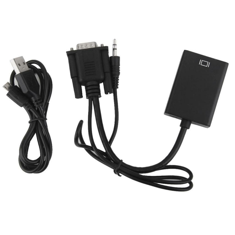 VGA Male to HDMI Female SVGA Video Converter Adapter Cable For PC DVD HDTV