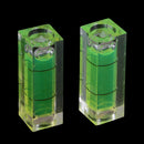 2Pcs rectangular cube spirit level bubble measuring level ruler detector tool LJ