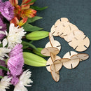 50pcs/set Windmill Pattern DIY Wooden Easter Hanging Pendant Home Decor Ornament