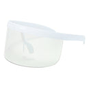 5Pc OVERSIZED FACE SHIELD WRAP FACE VISOR SUNGLASSES GOGGLES CLEAR LENS EYEGLASS