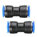 10 Pieces Equal Straight Push in Pneumatic Fitting Connector 6mm + 8mm