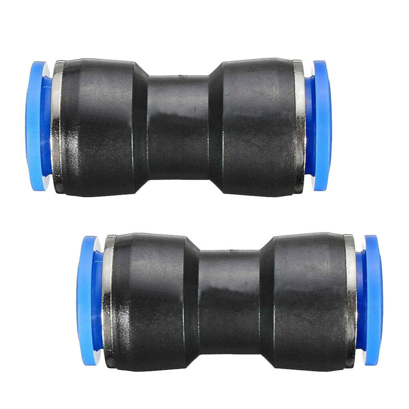 10 Pieces Equal Straight Push in Pneumatic Fitting Connector 6mm + 8mm