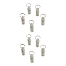 10x Pet ID Tags, Personalized Dog and Cat Tags, Silent, No Noise Collar Tags