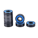 8pcs/set 608RS skate skateboard steel integrated spacer bearings fit 3C