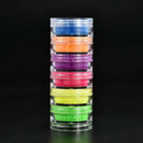 6Colour Metallic Glitter Shimmer Eyeshadow Neon Powder Pigment Eye Shadow Makeup