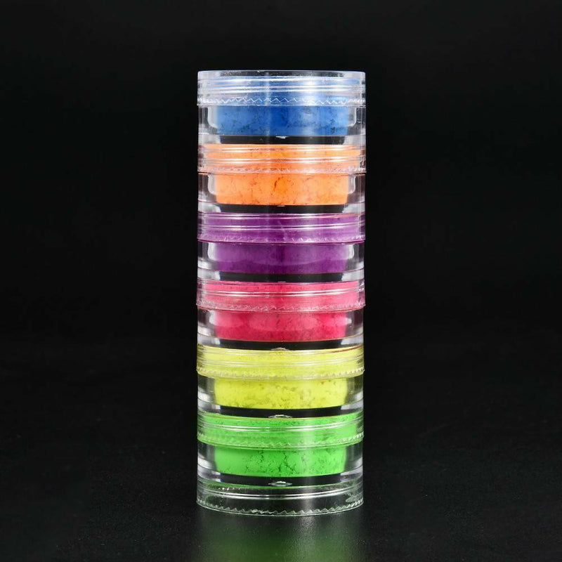 6Colour Metallic Glitter Shimmer Eyeshadow Neon Powder Pigment Eye Shadow Makeup