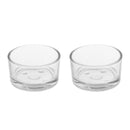 2 pcs Reptile Bowl Food and Water Dish Transparent Basin Also Fit for Bath,