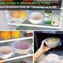 3X Reusable stretch Lid Silicone Wraps Seal Vacuum Cover Keeping Food Fresh E7V2