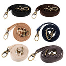 Black Adjustable Canvas Cross Body Bag Shoulder Bag Strap Replacement 1.2cm