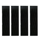4Pc Portable EVA Skimboard Traction Pad Bar Grip Surfboard SUP Surfing Black