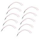 200Pcs Red Color Pre Wired Clear LEDs 5mm Diameter Car