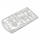 12 in 1 Camping Survival Card Multitool Hook Fork Saw for Outdoor Hunting