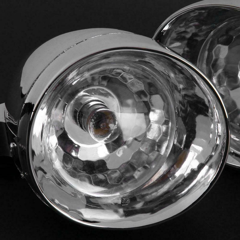 1 Pair Universal Retro Bullet Shape DC 12V Motorcycle Fog Lamps Headlights