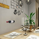 3Pcs Wrought Iron Wine Rack Wall Hanging Wine Holder with Screw Bottle DisplM2X2