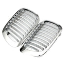 Car Front Bumper Chrome-Plated Kidney Intake Grille Grill for Bmw E46 325Ci