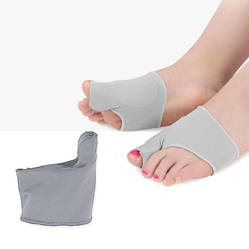 2pcs Bunion Protector Toe Straightener Hallux Valgus Corrector (S)(Grey)