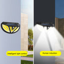 Solar Motion Sensor Outdoor Wall Light Waterproof Garden Lamp (117 COB) A
