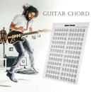 Acoustic / Electric Guitar Chord & Scale Chart Poster Tool Lessons Music Le