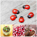20X Mini Ladybug  Garden Ornaments Scenery Craft For Plant Fairy Decor A KdJC3C