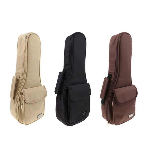 Khaki Hand Portable Padded Bag Durable Ukulele Bag Ukulele Cover Uke Case