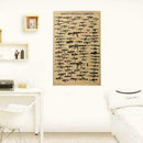 Retro Kraft Paper Poster Home Wall Decor Living Room Pla Bed Nostalgic Fine V4D5