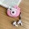Pink Camera Pattern Earphone Case Soft Silicone Protective Cover for AirPods Pro