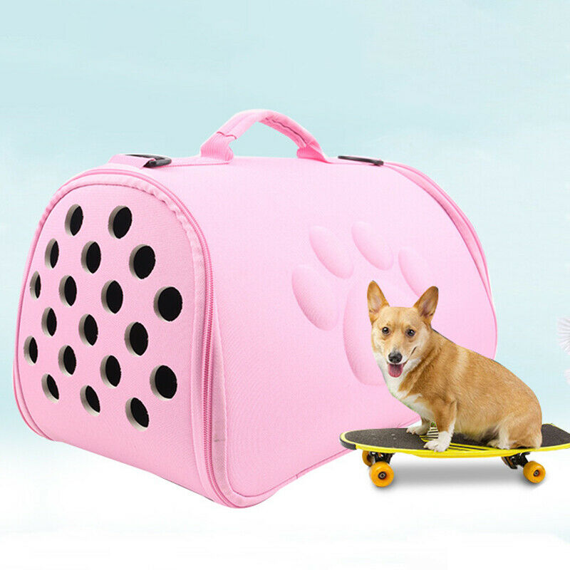 Dogs Cat Folding Pet Carrier Cage Collapsible Puppy Crate Handbag Carrying