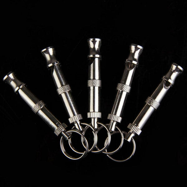Pet Training Adjustable Ultrasonic Flute Dog Whistle Sound Keychain A#S